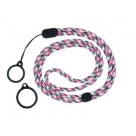 Round Adjustble Lanyard With 2 Silicone Rings
