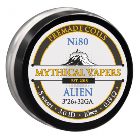 Mythical Vapers - Alien Coils Ni80 (3*26+32GA) 0.2 ohm