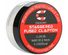 Coilology - Staggered Fused Clapton Coils Ni80 0.23ohm 2pcs