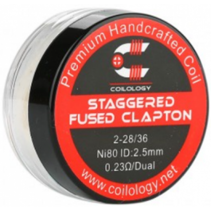 Coilology - Staggered Fused Clapton Coils Ni80 0.23ohm 2pcs