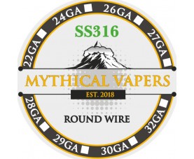 Mythical Vapers - Mtl Wire SS316L 28ga (0.32mm) 10m