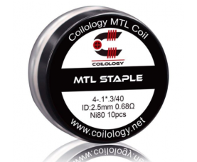 Coilology - Mtl Staple Coils Ni80 0.68ohm 10pcs