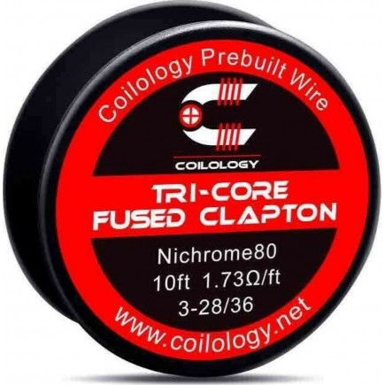 Coilology - Tricore Fused Clapton Wire Ni80 10ft