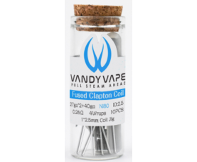 Vandy Vape - Fused Clapton Coil Ni80 27ga*2+40ga 0.26ohm 10pcs