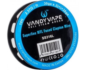 Vandy Vape - SS Superfine Mtl Fused Clapton Wire 30ga*2+38ga