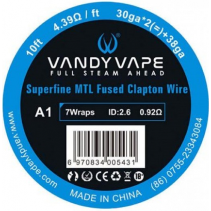 Vandy Vape - Ka1 Superfine Mtl Fused Clapton Wire 30ga*2+38ga