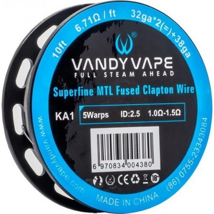 Vandy Vape - Superfine Mtl Fused Clapton Wire Ka1 32ga*2+38ga