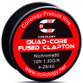 Coilology - QuadCore Fused Clapton Wire Ni80 1.3ohm