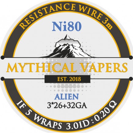 Mythical Vapers - Alien Wire Ni80 3*26ga+32ga 3m