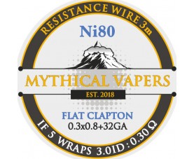Mythical Vapers - Wire Flat Clapton Ni80 3m