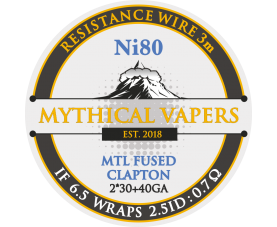 Mythical Vapers - Mtl Fused Clapton Wire Ni80 2*30ga+40ga 3m