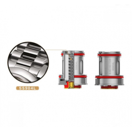 Uwell - Crown 4 Dual SS904L Coil 0.2ohm
